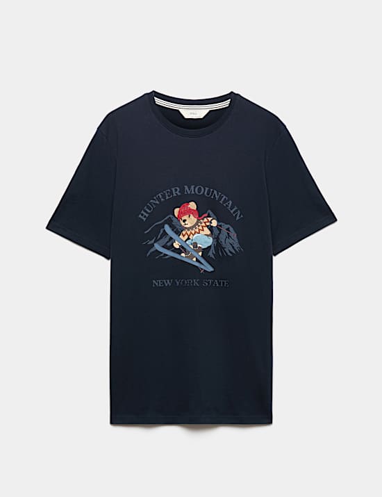 Pure Cotton Spencer Bear&trade; Graphic T-Shirt