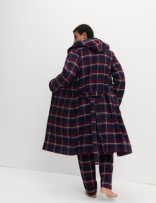 Καρό ρόμπα από 100% βαμβάκι