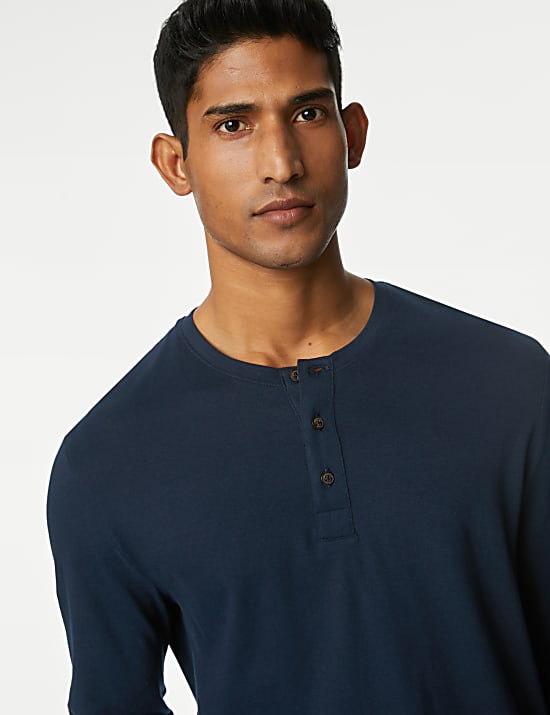 Pyjama en coton peign&eacute; &agrave; carreaux