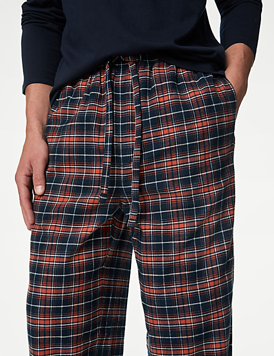Brushed Cotton Checked Pyjama Set