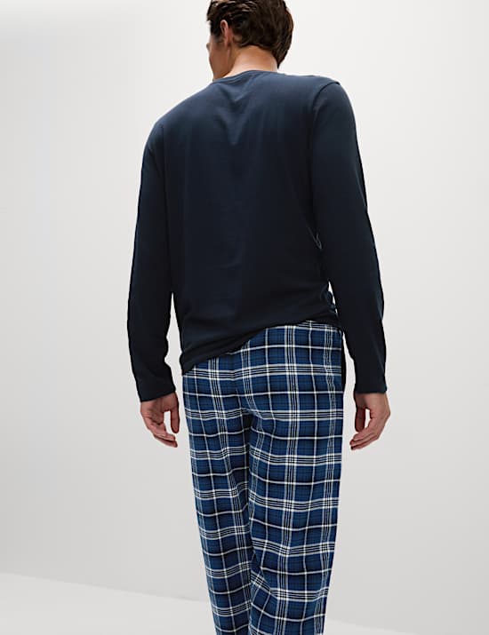 Brushed Cotton Checked Pyjama Set
