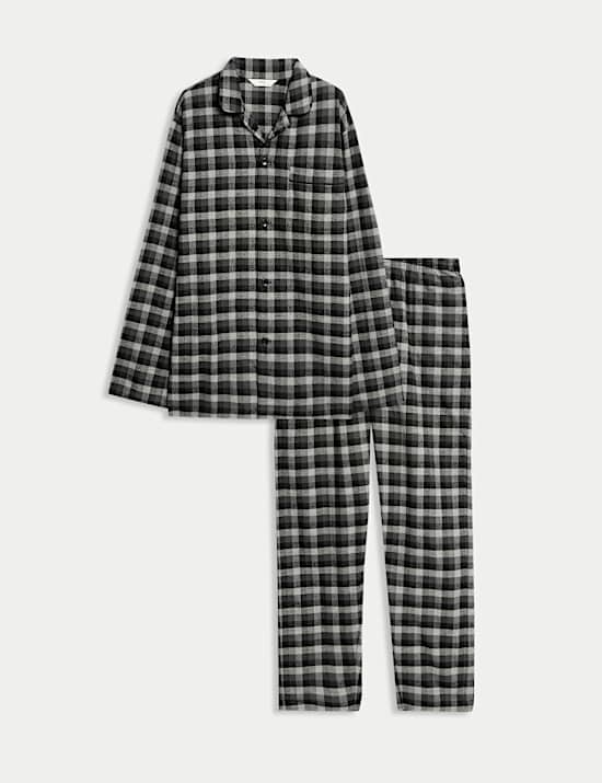 Brushed Cotton Checked Pyjama Set
