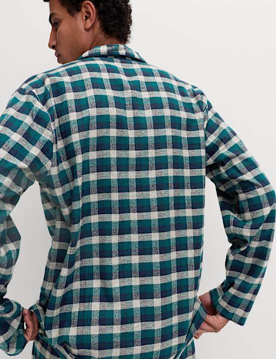Brushed Cotton Checked Pyjama Set