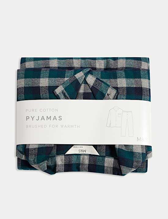 Brushed Cotton Checked Pyjama Set