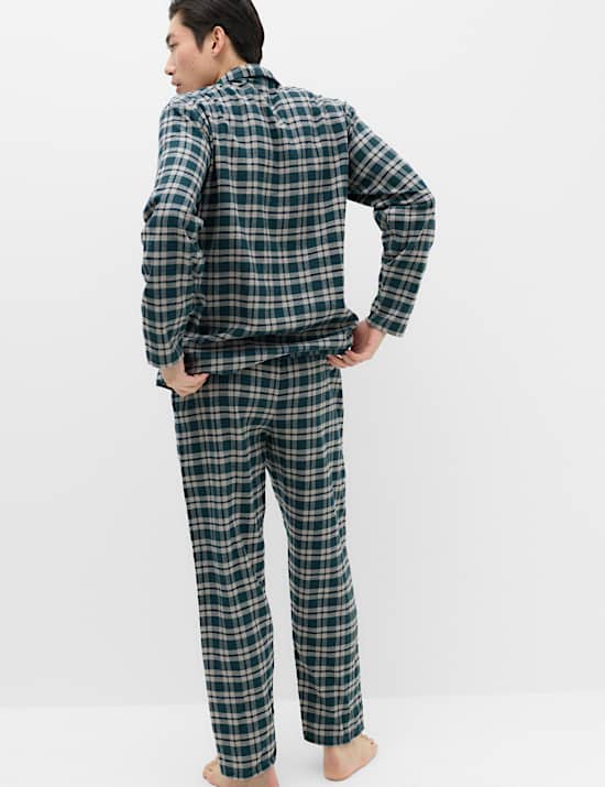 Brushed Cotton Checked Pyjama Set