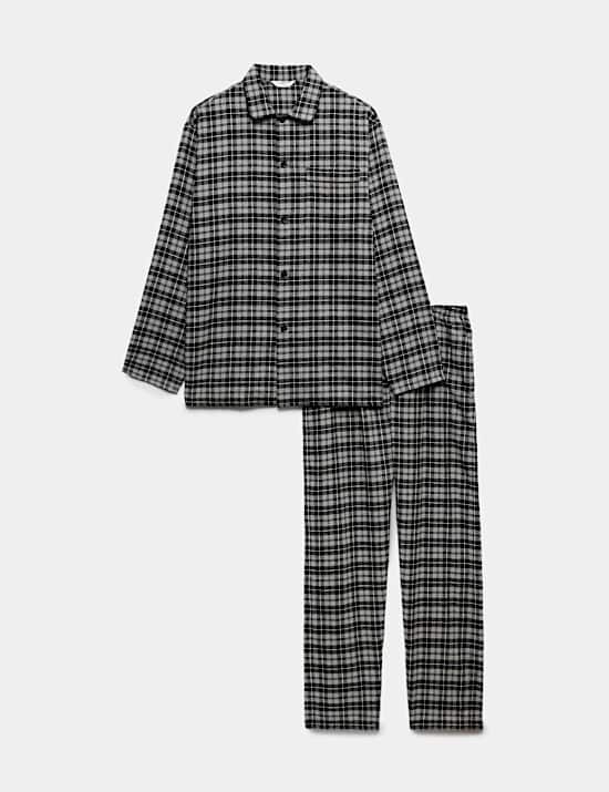 Brushed Cotton Checked Pyjama Set