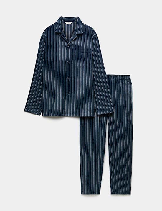 Brushed Cotton Striped Pyjama Set