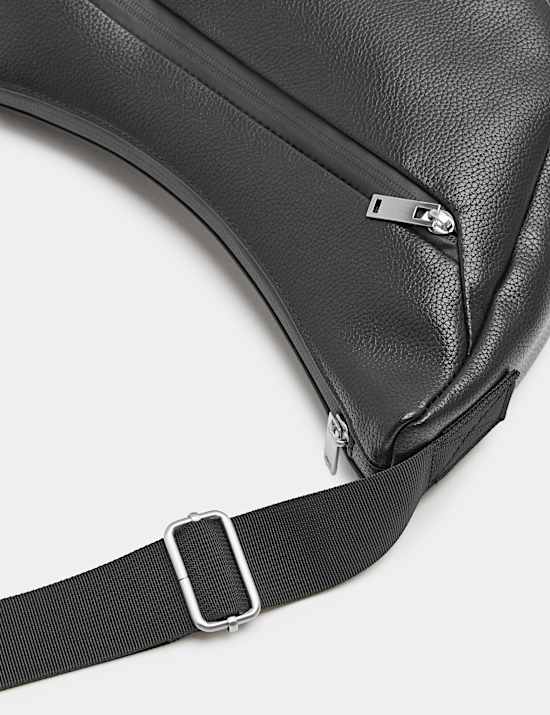 Textured Pebble Grain Cross Body Bag