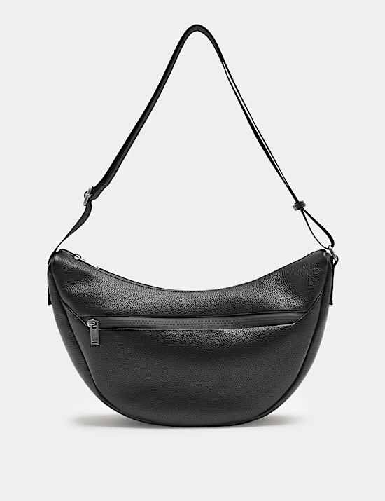 Textured Pebble Grain Cross Body Bag