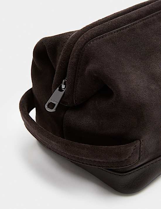 Suede Washbag