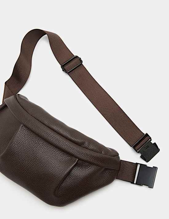 Pebble Grain Mock Leather Bumbag