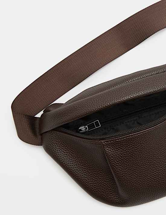 Pebble Grain Mock Leather Bumbag