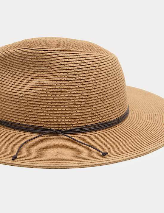 Chapeau fedora &agrave; large bord