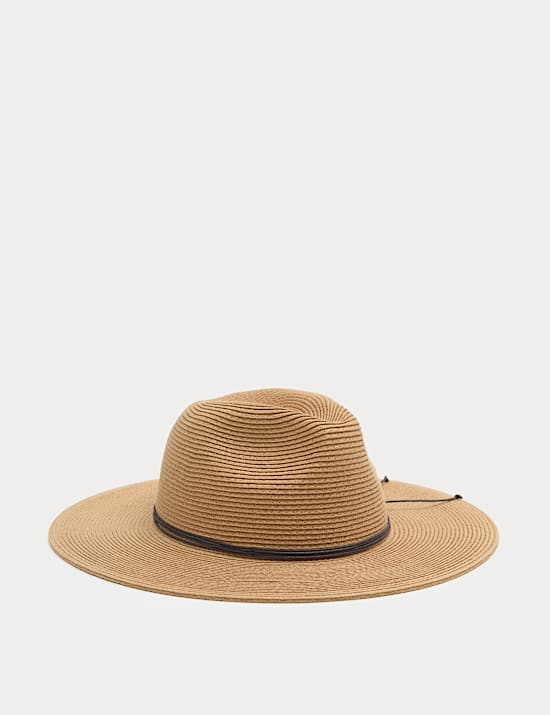 Chapeau fedora &agrave; large bord
