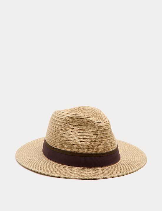 Textured Packable Broad Brim Hat