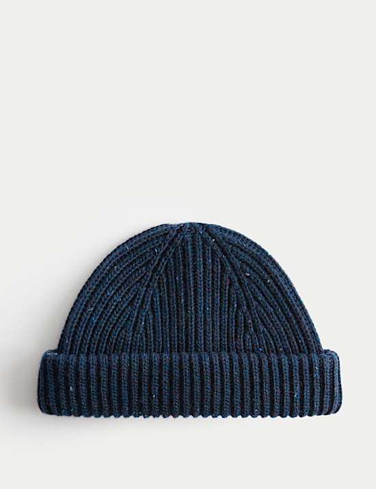Fisherman Ribbed Beanie Hat
