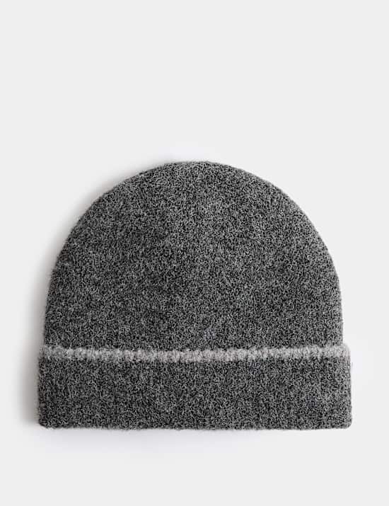 Textured Beanie Hat with Thermowarmth