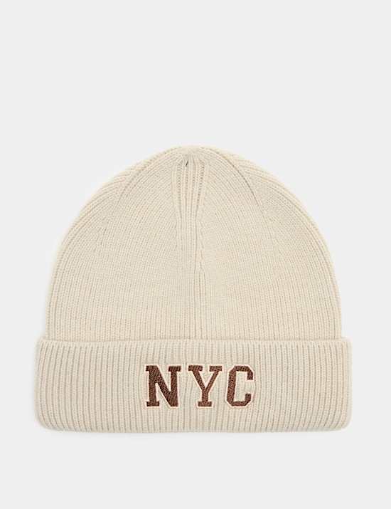 Embroidered NYC Beanie Hat
