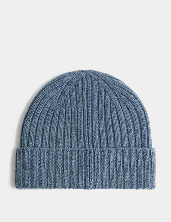 Pure Cashmere Knitted Beanie Hat