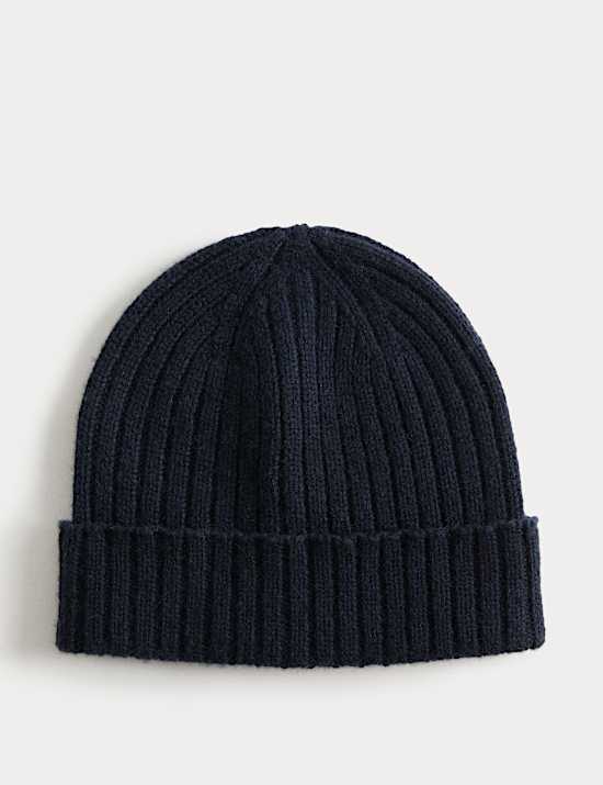 Pure Cashmere Knitted Beanie Hat