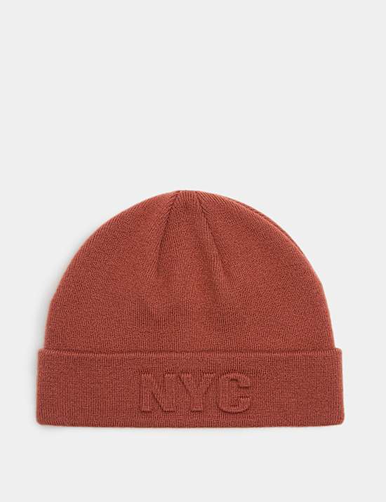 Embroidered Beanie Hat
