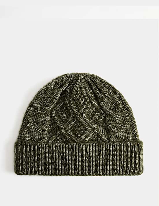 Cable Knit Beanie Hat