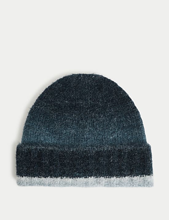 Textured Ombre Beanie Hat