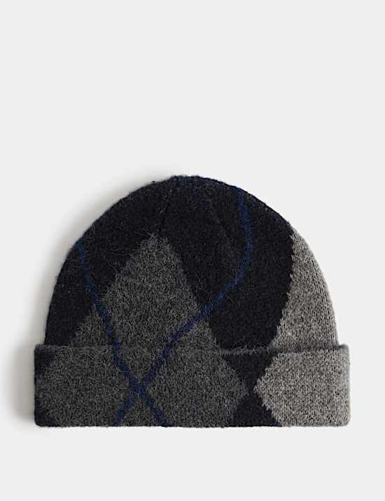 Argyle Beanie Hat