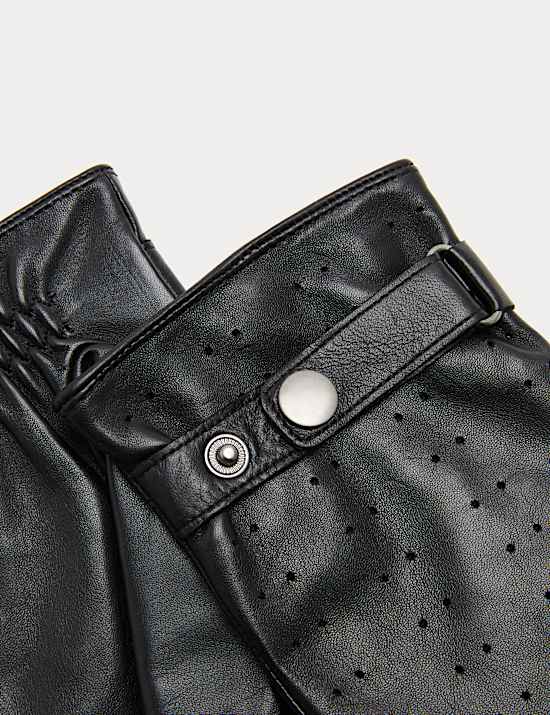 Leather Perforated Gloves
