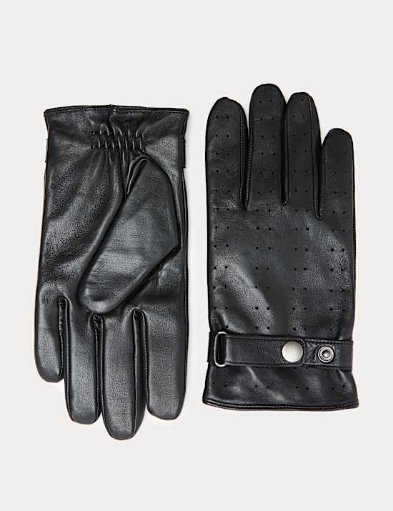 Leather Perforated Gloves