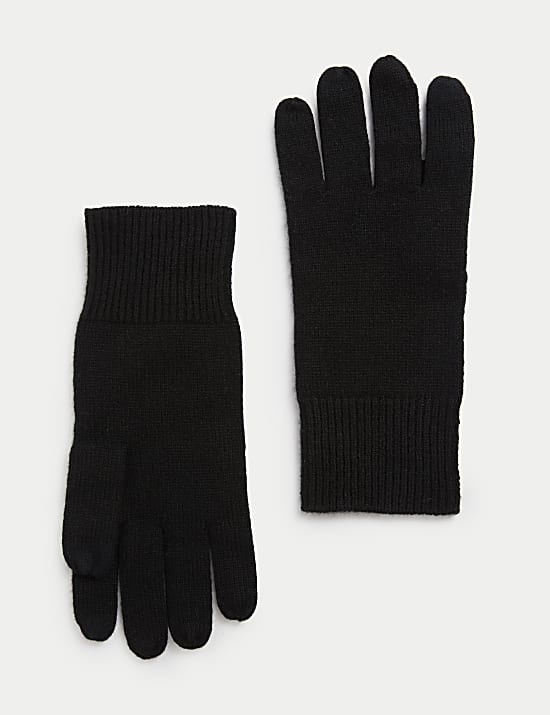 Pure Cashmere Knitted Gloves