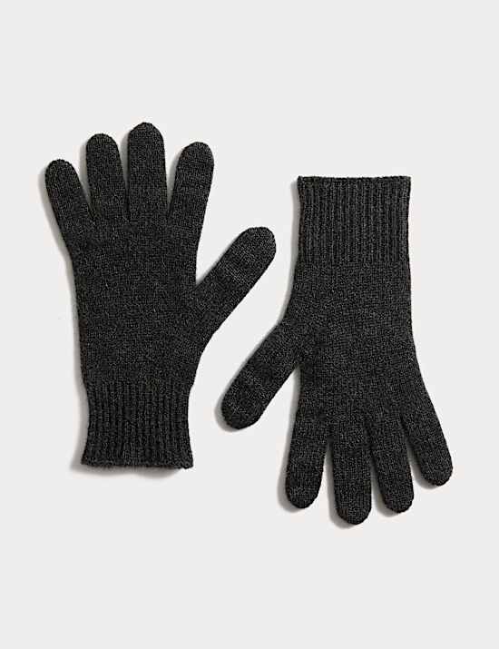 Pure Cashmere Knitted Gloves