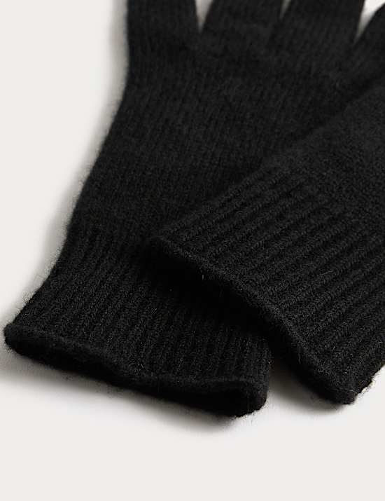 Pure Cashmere Knitted Gloves