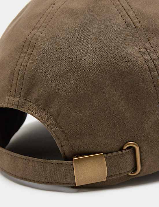 Waxed Cotton Baseball Cap