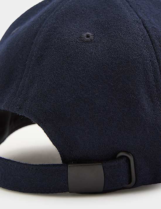 Wool Rich Embroidered Baseball Cap
