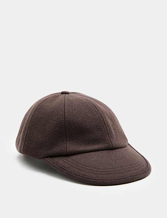 Wool Blend Baseball Cap