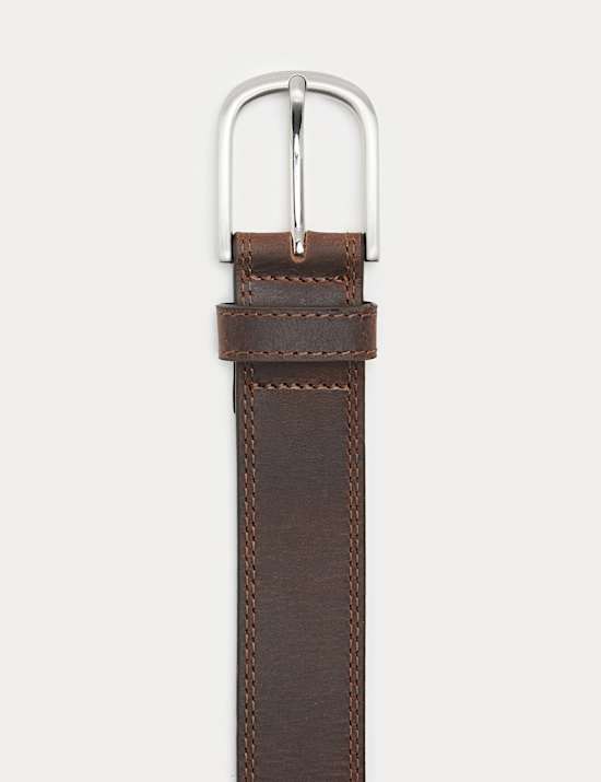 Leather Stitch Detail Belt