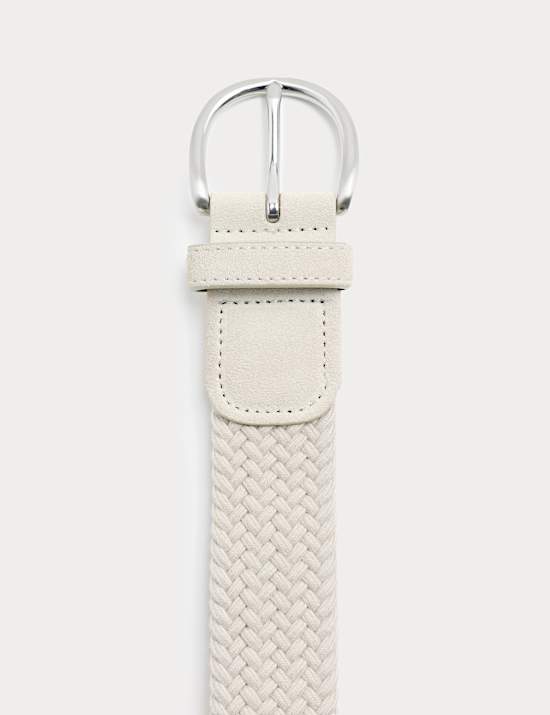 Suede Stretch Web Woven Belt