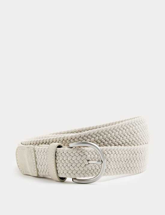 Suede Stretch Web Woven Belt