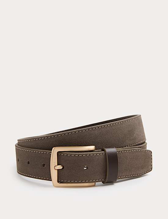 Contrast Suede Belt