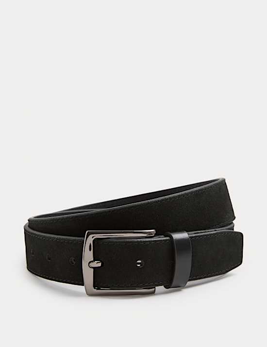 Contrast Suede Belt