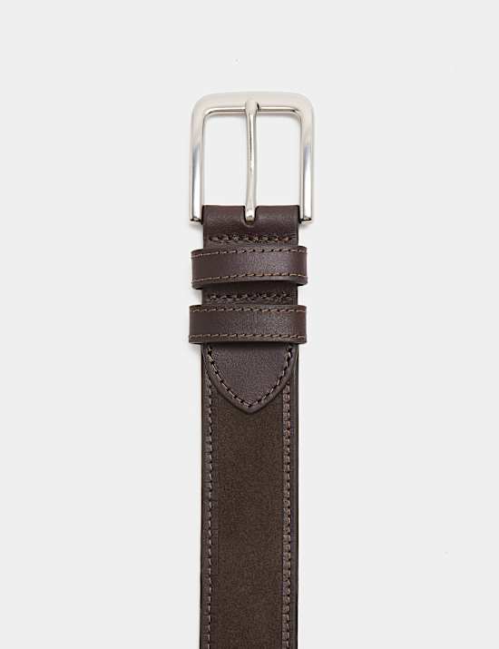 Textured Leather Belt