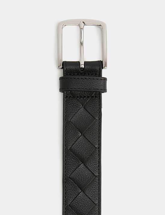 Leather Woven Belt