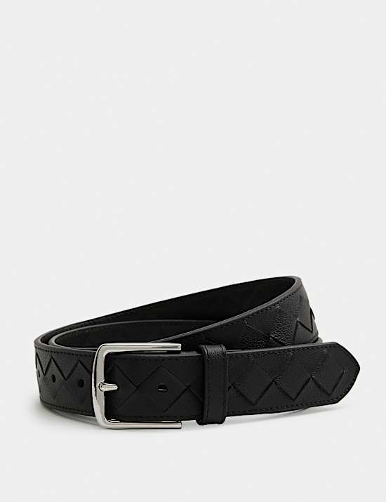 Leather Woven Belt