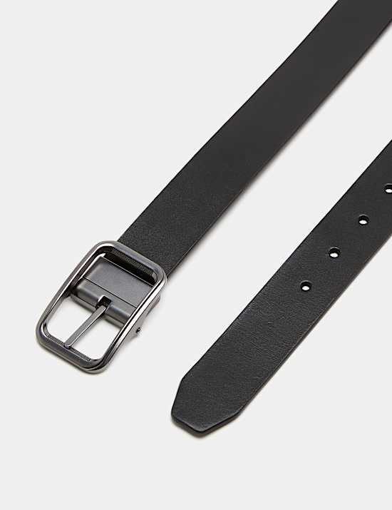 Leather Reversible Buckle Belt