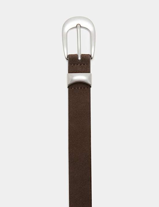 Suede Buckle Belt