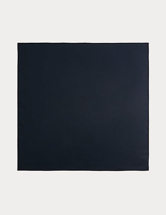 Bandanasjaal van linnenmix met visgraatmotief