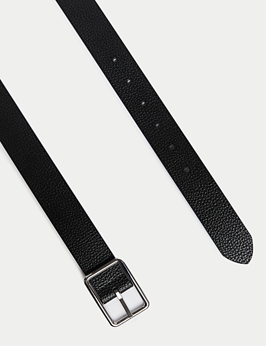 Leather Textured Casual Belt