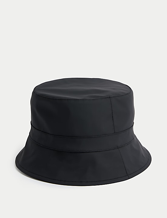 Rubberised Bucket Hat BLACK Hats M S NO