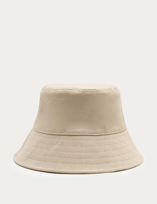 Pure Cotton Canvas Bucket Hat